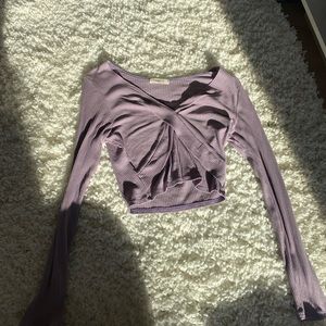 Purple crop top